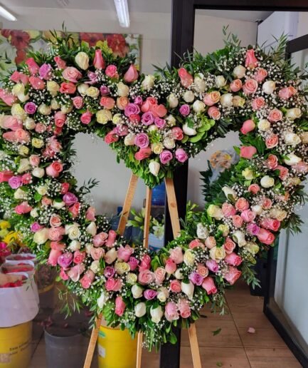 Corazón 200 rosas