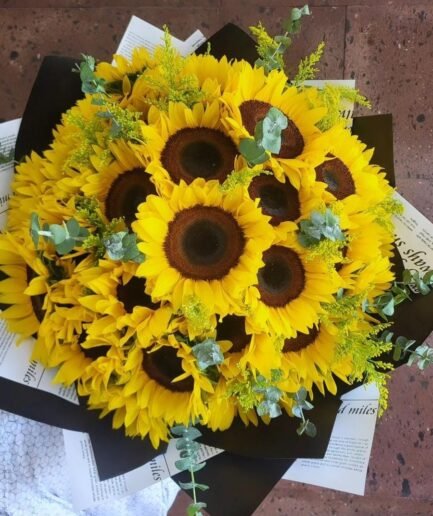 Ramo 30 girasoles