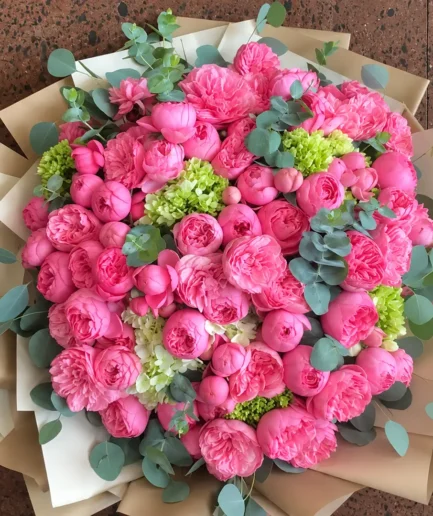 Ramo 60 rosas inglesas