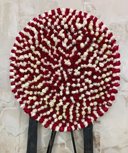 Corona 1000 rosas – Florería Paola
